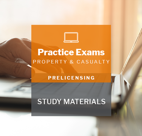 Property and Casualty insurance prelicensing program practice exams
